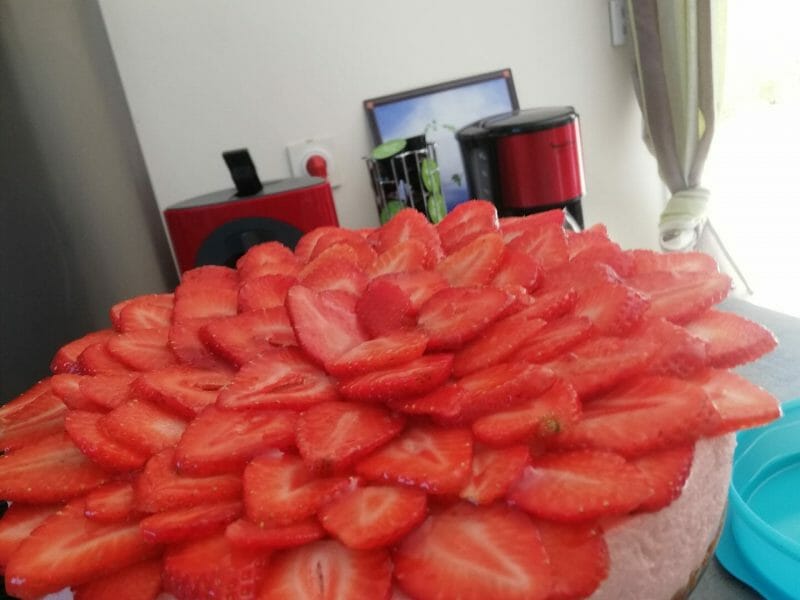 Cliquez pour zoomer ! Bavarois aux fraises Thermomix par Bidouche