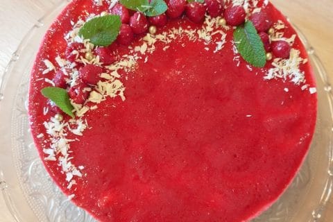 Cliquez pour zoomer ! Bavarois aux framboises Thermomix par Christine1983