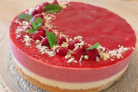 Cliquez pour zoomer ! Bavarois aux framboises Thermomix par Christine1983
