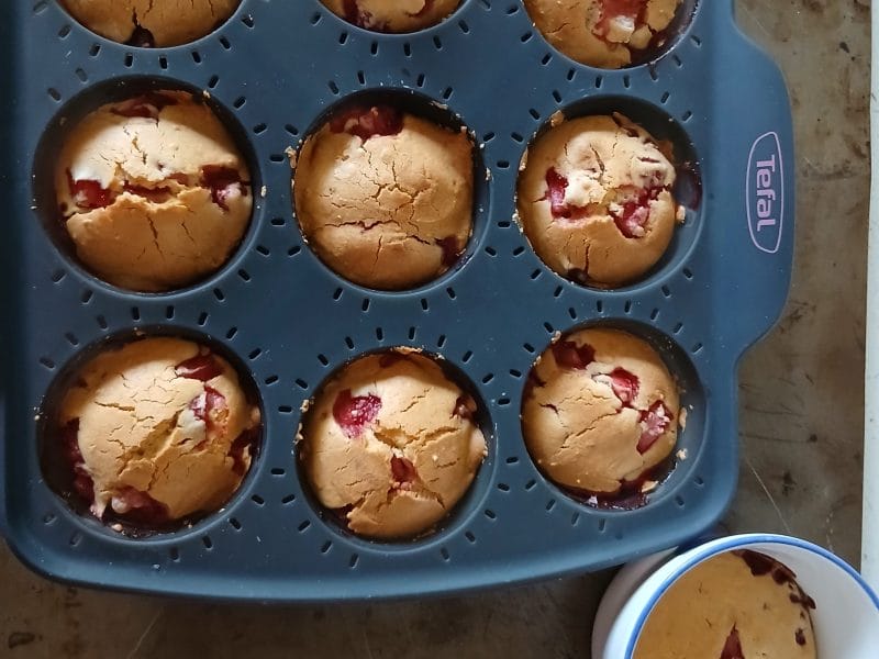 Cliquez pour zoomer ! Muffins aux fraises Thermomix par fran3005