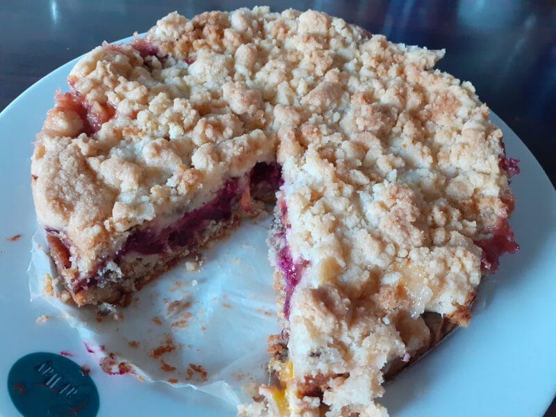 Cliquez pour zoomer ! Crumb cake aux prunes Thermomix par fran3005