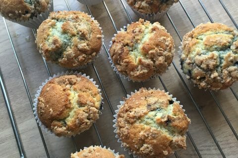 Cliquez pour zoomer ! Muffins aux myrtilles Thermomix par Manou