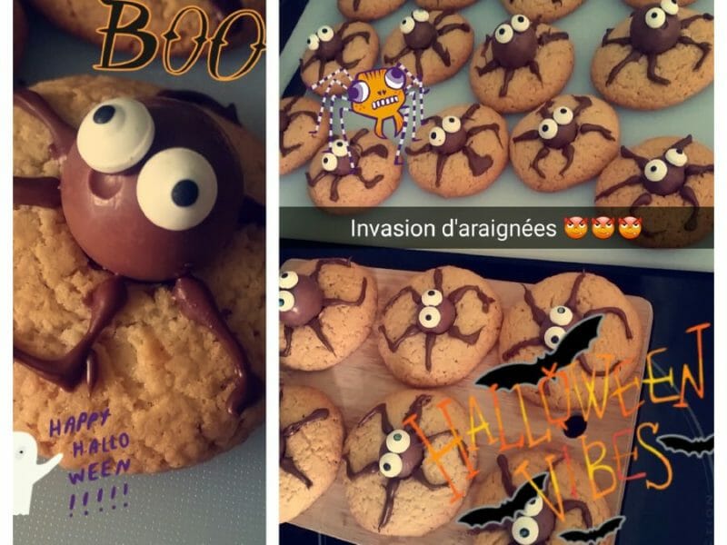 Cliquez pour zoomer ! Spider cookies (cookies araignées) Thermomix par Cricri6714