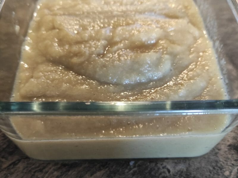 Cliquez pour zoomer ! Compote de pommes, bananes et miel Thermomix par gourmandizes