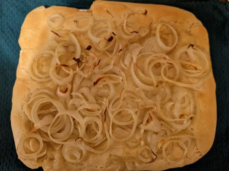 Cliquez pour zoomer ! Focaccia aux oignons Thermomix par inacloud