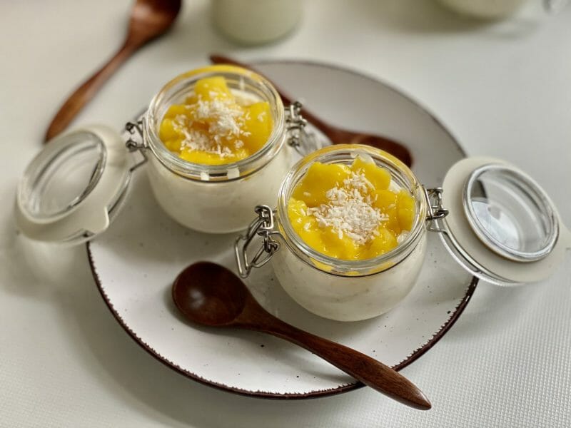 Cliquez pour zoomer ! Riz au lait de coco et mangue Thermomix par kany81