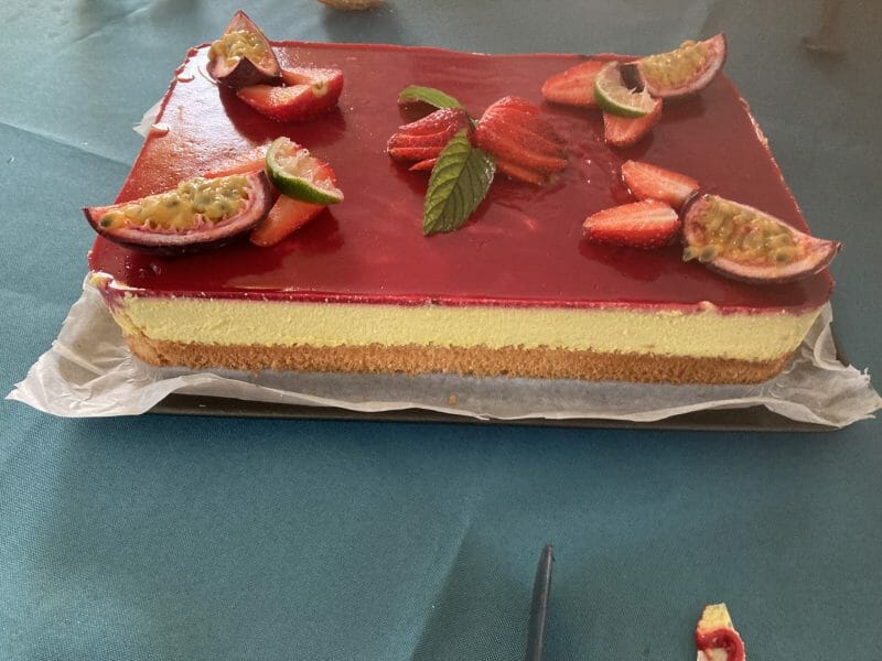 Cliquez pour zoomer ! Bavarois aux framboises Thermomix par vanessou31