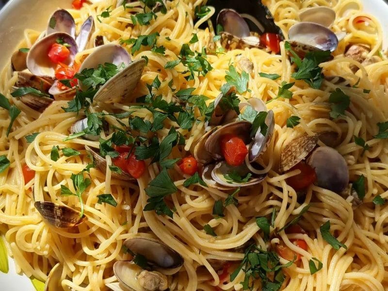 Cliquez pour zoomer ! Spaghettis aux palourdes Thermomix par marionendjizoe