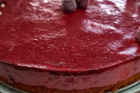 Cliquez pour zoomer ! Bavarois aux framboises au Thermomix