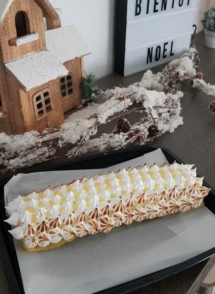 Cliquez pour zoomer ! Bûche au citron meringuée Thermomix par Mady2b