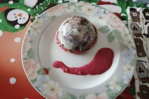 Cliquez pour zoomer ! Mousse à la framboise et son coulis au Thermomix
