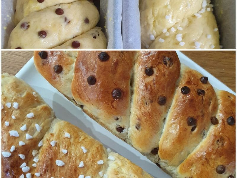 Cliquez pour zoomer ! Brioche tressée à la mie filante Thermomix par Vaness33130