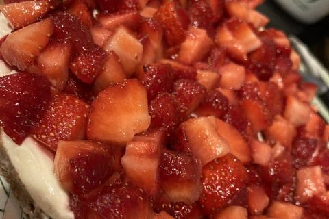 Cliquez pour zoomer ! Tarte aux fraises sans cuisson Thermomix par Lolo