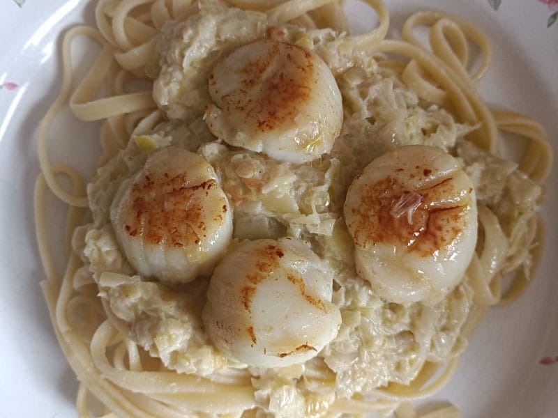 Cliquez pour zoomer ! Saint Jacques aux poireaux Thermomix par flopaojuju