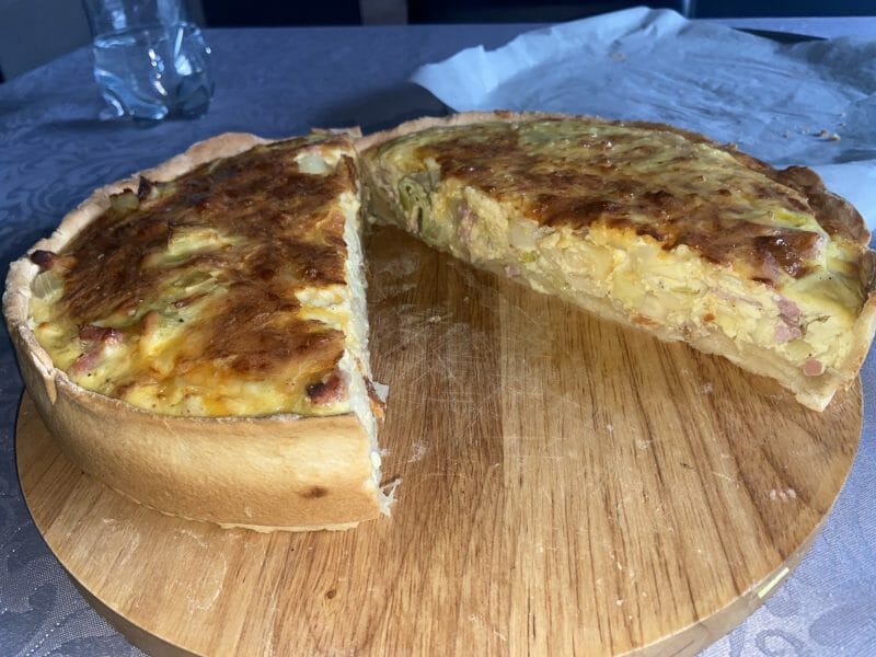 Cliquez pour zoomer ! Gâteau poireaux, lardons et fromage Thermomix par pinok_vals