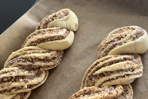 Cliquez pour zoomer ! Brioche tressée aux noisettes Thermomix par manonkfm