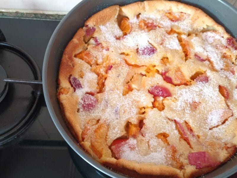 Cliquez pour zoomer ! Far aux abricots Thermomix par mamanos