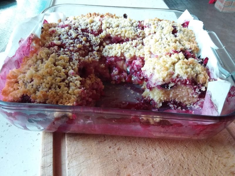 Cliquez pour zoomer ! Tarte aux groseilles façon crumble Thermomix par mamian