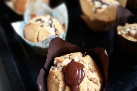 Cliquez pour zoomer ! Muffins noix de pécan  et pépites de chocolat Thermomix par delcos