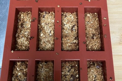 Cliquez pour zoomer ! Barres de céréales à l’avoine, noisettes, banane et chocolat Thermomix par laurenedupas