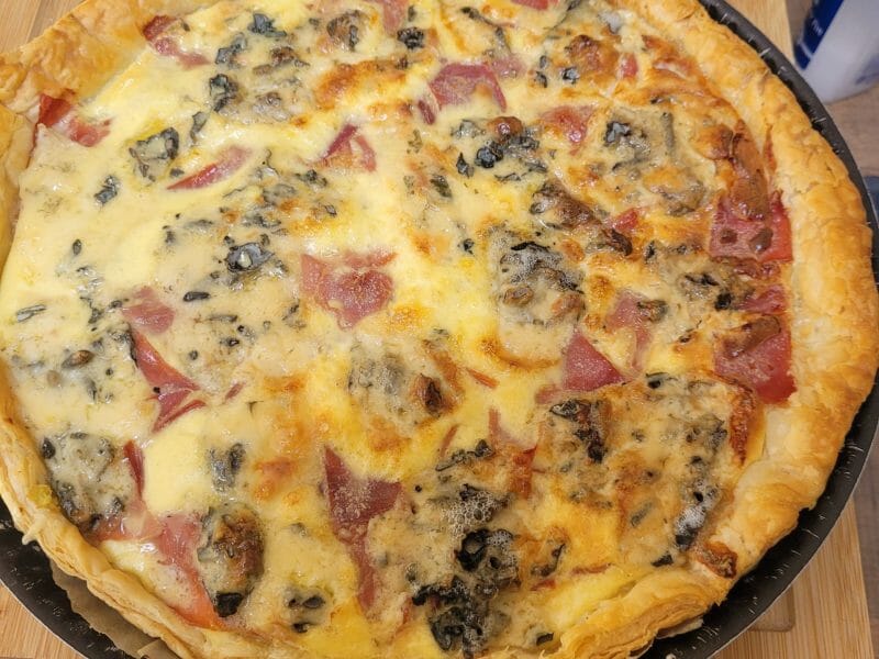 Cliquez pour zoomer ! Tarte gorgonzola et jambon de Parme Thermomix par melissa_417