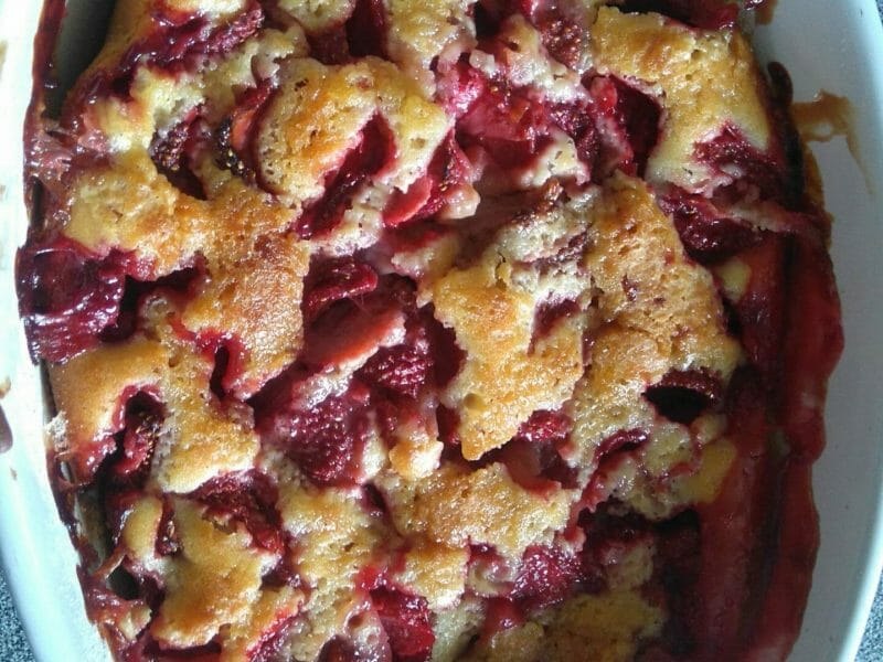 Cliquez pour zoomer ! Gâteau aux fraises Thermomix par lefrapper