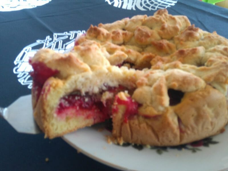 Cliquez pour zoomer ! Gâteau aux myrtilles façon crumble Thermomix par lefrapper