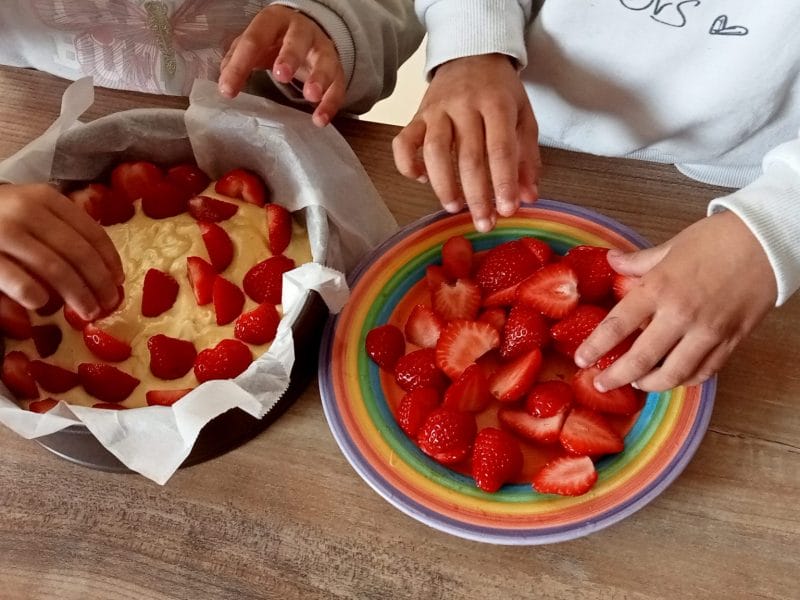 Cliquez pour zoomer ! Gâteau aux fraises Thermomix par lefrapper