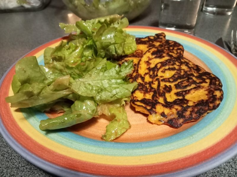 Cliquez pour zoomer ! Galette de butternut anti gaspi Thermomix par lefrapper