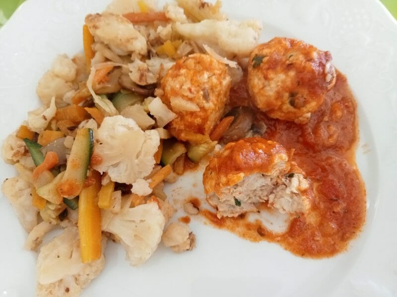 Cliquez pour zoomer ! Boulettes de dinde à l’italienne Thermomix par lefrapper