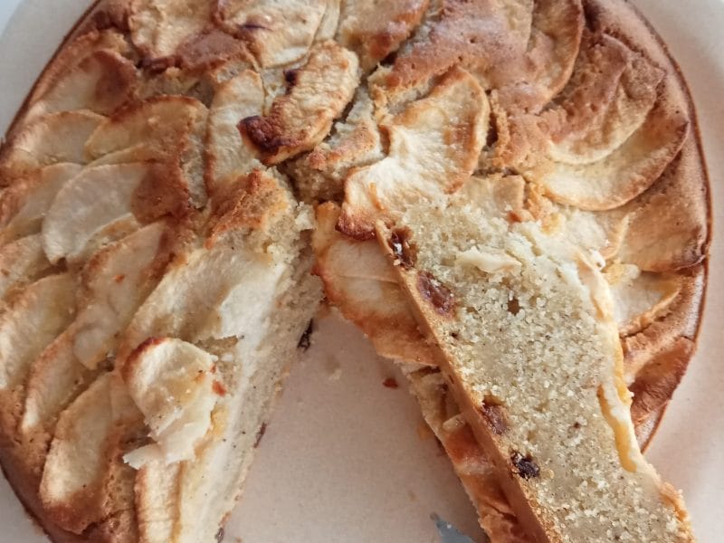 Cliquez pour zoomer ! Gâteau à la semoule et aux pommes Thermomix par lefrapper