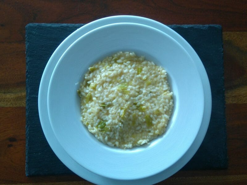 Cliquez pour zoomer ! Risotto poireaux et lardons Thermomix par lefrapper