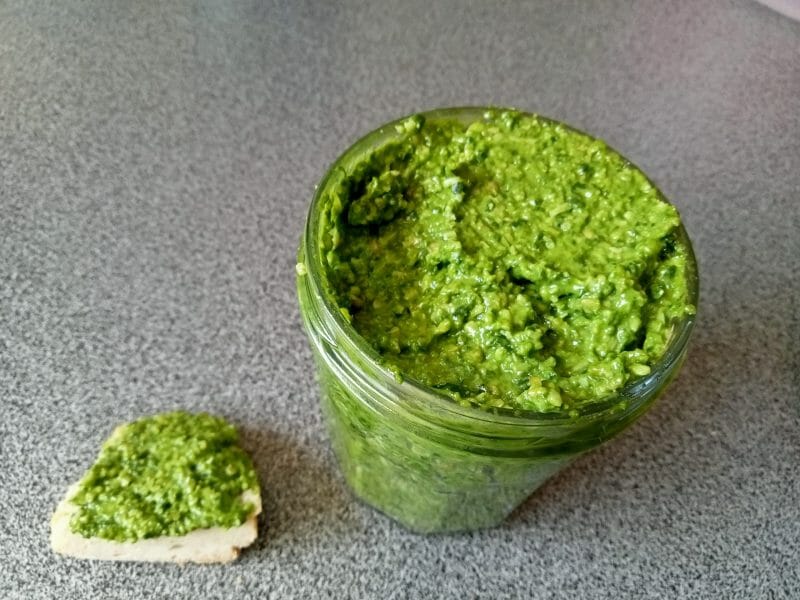 Cliquez pour zoomer ! Pesto d’épinards Thermomix par lefrapper