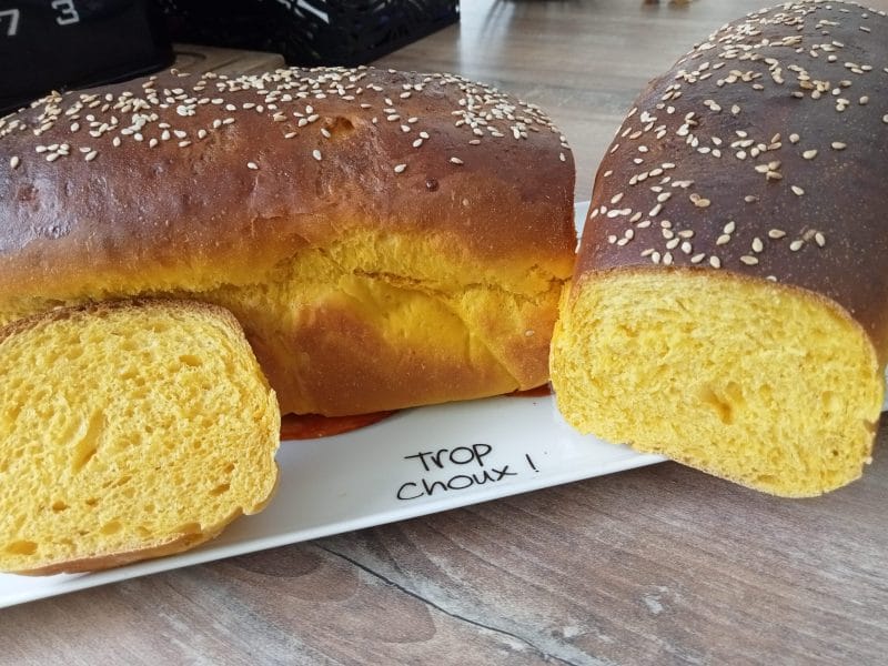 Cliquez pour zoomer ! Pão de Abóbora – Brioche à la courge Thermomix par lefrapper
