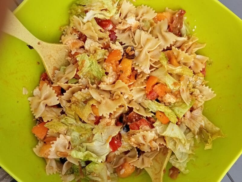 Cliquez pour zoomer ! Salade de pâtes méditerranéenne Thermomix par lefrapper