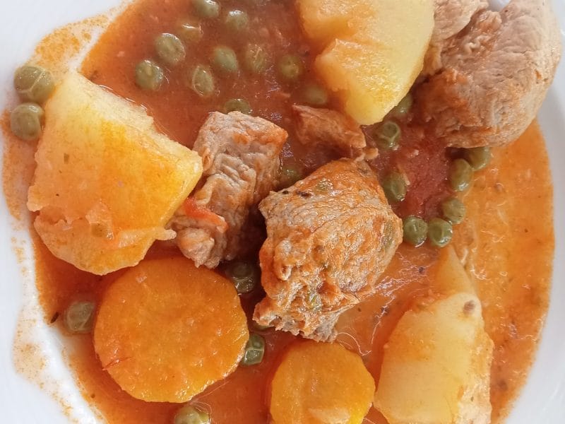 Cliquez pour zoomer ! Ragoût de porc aux légumes Thermomix par lefrapper