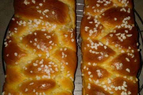 Cliquez pour zoomer ! Brioche tressée à la mie filante au Thermomix