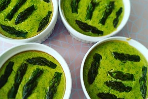 Cliquez pour zoomer ! Flan aux asperges et parmesan au Thermomix