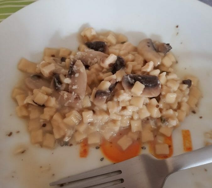 Cliquez pour zoomer ! Risotto de crozets et champignons Thermomix par courantdair