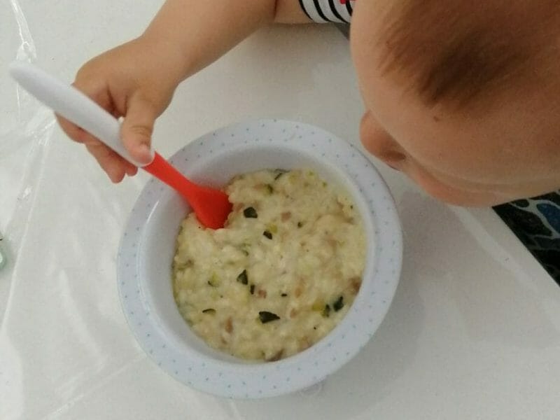 Cliquez pour zoomer ! Risotto champignons et courgettes Thermomix par courantdair