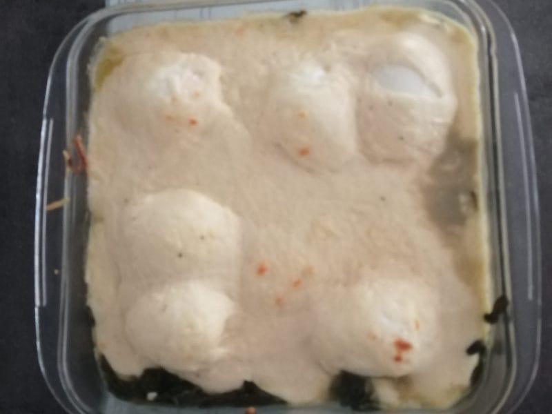 Cliquez pour zoomer ! Oeufs à la florentine Thermomix par courantdair