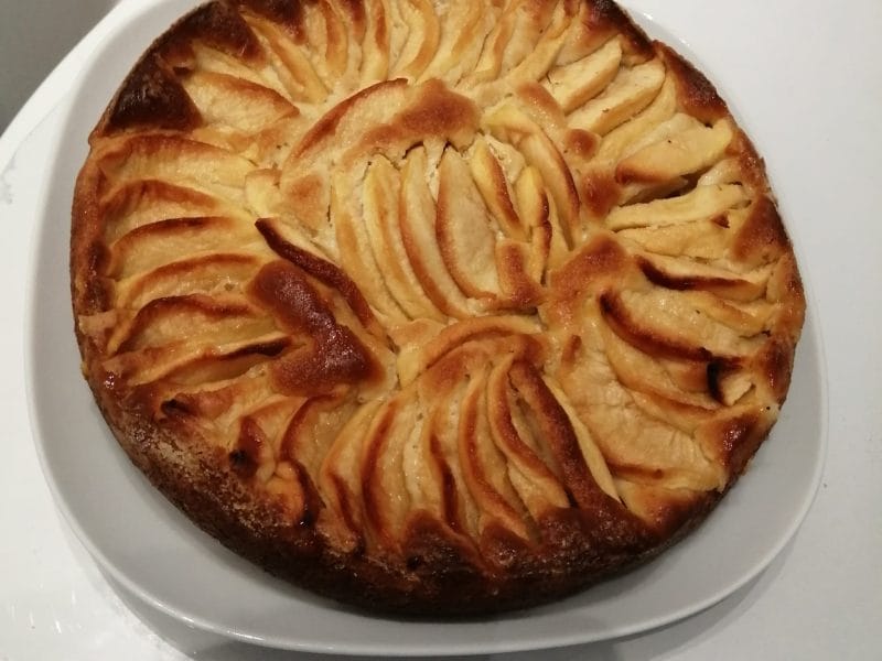 Cliquez pour zoomer ! Gâteau aux pommes et mascarpone Thermomix par courantdair