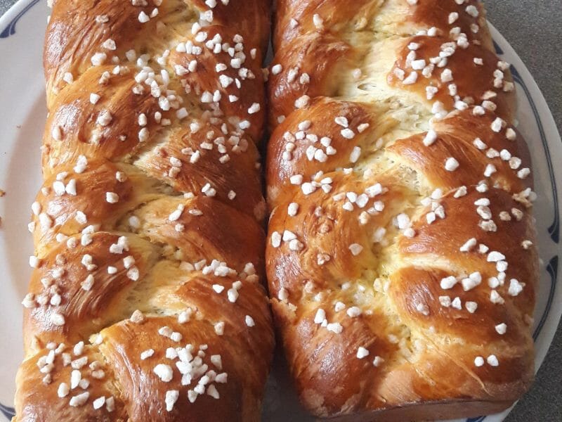 Cliquez pour zoomer ! Brioche tressée à la mie filante Thermomix par Melusine1273