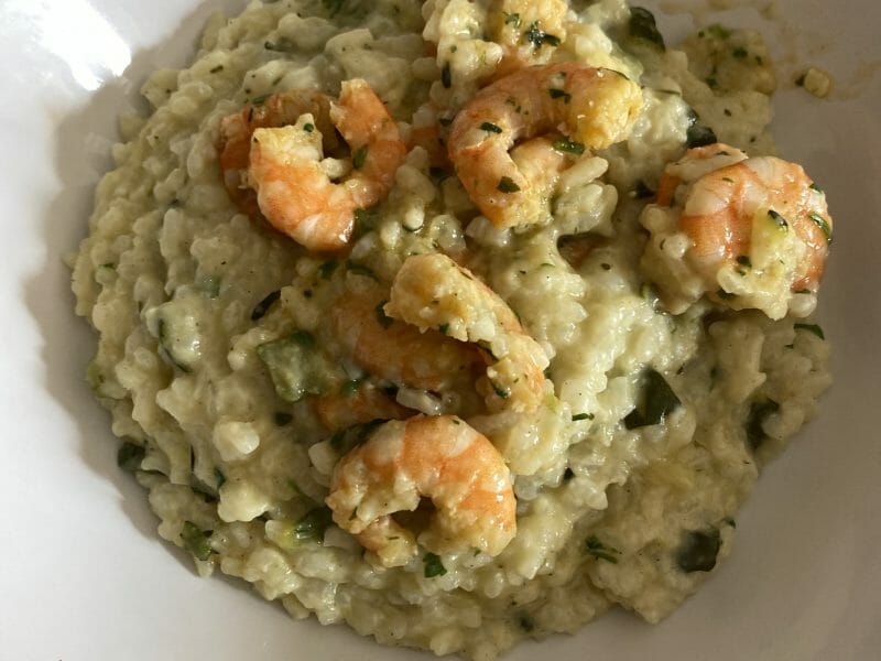 Cliquez pour zoomer ! Risotto courgettes et crevettes Thermomix par nawal_ou