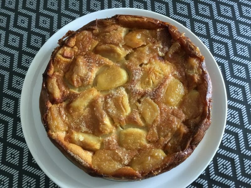 Flognarde aux pommes (clafoutis aux pommes) au Thermomix - Cookomix