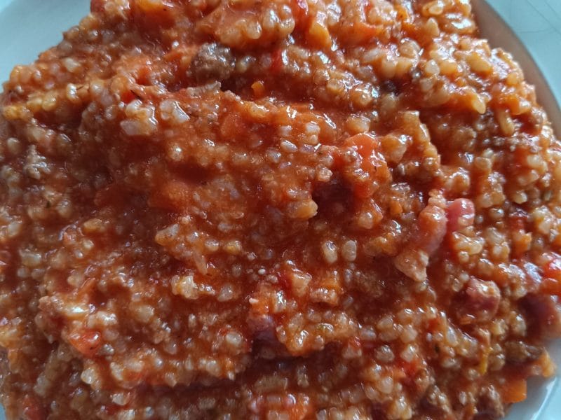Cliquez pour zoomer ! Risotto à la bolognaise Thermomix par maelise73