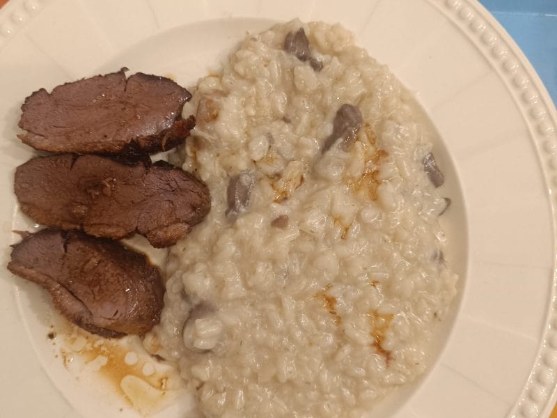 Cliquez pour zoomer ! Risotto poulet et champignons Thermomix par maelise73