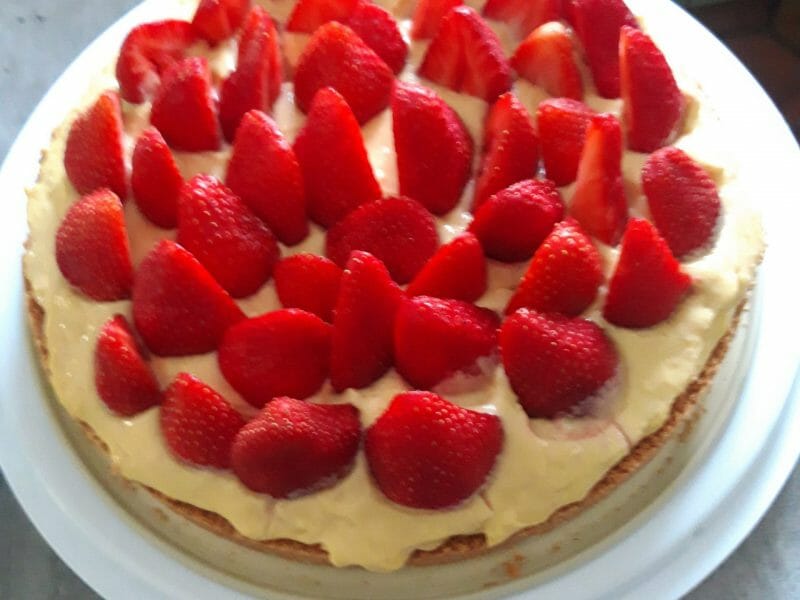 Cliquez pour zoomer ! Tarte aux fraises sans cuisson Thermomix par monique_1965