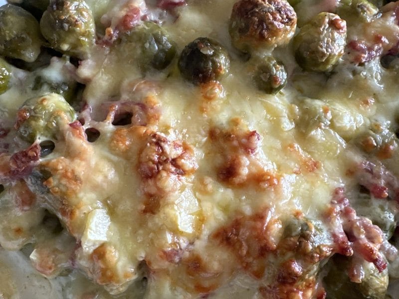 Cliquez pour zoomer ! Gratin de choux de Bruxelles au comté Thermomix par marine_1009