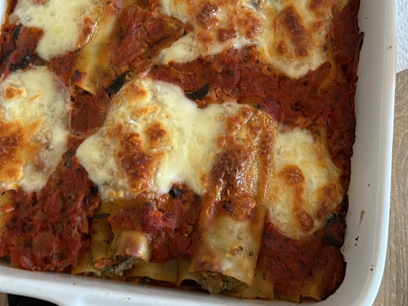 Cliquez pour zoomer ! Cannellonis farcis aux aubergines et courgettes Thermomix par marine_1009